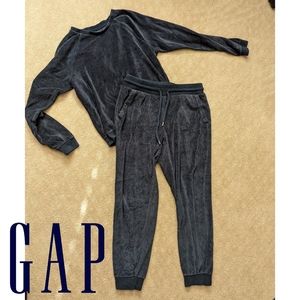 SOLD Vap Velour Jogger Tracksuit Matching Set Dark Blue